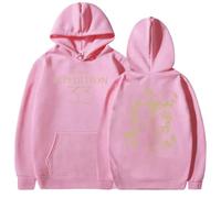 COLseller Sudadera Clair Obscur Expédition 33 | Estilo Retro Años 90 | Sudadera con Capucha Vintage (Rosado,XS)
