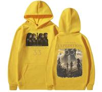COLseller Sudadera Expedition 33 | Estilo Ensole Clair Obscur | Streetwear Retro Unisex | Algodón Confortable (Amarillo,XXL)