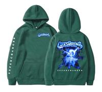 COLseller Sudadera The Offspring Supercharged | Sudadera con Capucha Oficial | Estampado Gráfico Unisex (Verde Oscuro,M)