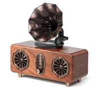 COLSUR Altavoz Bluetooth Retro Vintage FM Radio admite Tarjeta TF/AUX/USB portátil inalámbrico para iPhone Android 10W Altavoz Bluetooth 5.4 1800 mAh batería