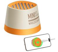 COLSUR Mini Altavoz Bluetooth Magnético con Cargador Inalámbrico para iPhone 16/15/14/13/12 Serie Altavoz Bluetooth Portátil con Soporte para Móvil Estación de Wireless Charger, TWS, Regalo Hombre