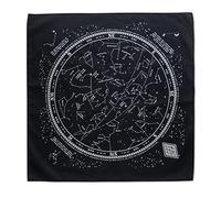 Colter Co. Bandana negra que brilla en la oscuridad Stargazer, bandana 100% algodón con diseño de gráfico de estrellas, bandas para la cabeza, ropa para hombre, accesorios de festival, moda para