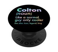 Colton como Un Chico Normal Solo Cooler Legend King Nombre PopSockets PopGrip Adhesivo