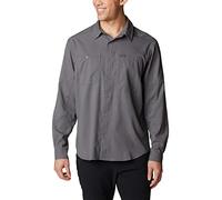 COLUMBIA Silver Ridge Utility Lite Long Sleeve Shirt - Hombre - Gris - talla XL- modelo 2025