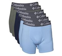 Columbia 6 Pack Performance Boxer Brief Ropa Interior de Hombres, Azul Claro/Azul Marino/Verde Piedra, L (Pack de 6)