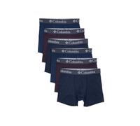 Columbia 6 Pack Performance Boxer Brief Ropa Interior de Hombres, Dark Mountain Grey/Dark Cherry/Navy, Medium