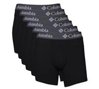 Columbia 6 Pack Performance Boxer Brief Ropa Interior de Hombres, Negro, XL (Pack de 6)