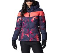 Columbia Abbott Peak Insulated Jacket, Chaqueta De Esquí para Mujer, Nocturnal Lookup/Nocturnal/Neon Sun, Talla XS