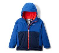 Columbia Alpine Action 3 Jacket Chaqueta de esquí, Collegiate Navy Melange/Mountain Blue, 128 para Niños