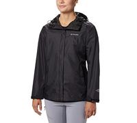 Columbia Arcadia II Jacket Chaqueta para Lluvia, Negro, L para Mujer