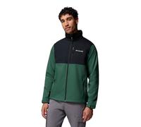 Columbia Ascender Softshell Jacket Chaqueta, Bosque lluvioso/Negro, XL para Hombre