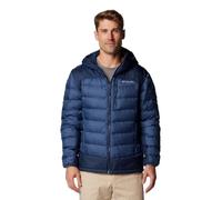 Columbia Autumn Park II - Chaqueta de plumón con capucha para hombre, Dark Mountain/Collegiate Navy, talla XXL
