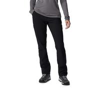 Columbia Back Beauty - Pantalón cálido de Softshell para Mujer, Pantalones de Senderismo de Tejido Softshell, Color Negro, Talla W6/S