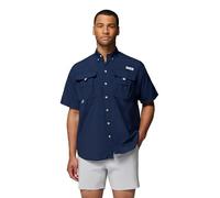 Columbia Bahama II - Camisa de Manga Corta para Hombre, Azul Marino Collegiate, L Alto
