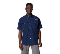 Columbia Bahama II - Camisa de Manga Corta para Hombre, Azul Marino Collegiate, L Alto