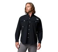 Columbia Bahama II Camisa de Manga Larga para Hombre, L/Alto, Negro