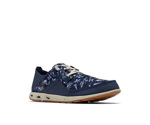 Columbia Bahama Vent PFG - Zapato de Barco Relajado con Encaje para Hombre, Collegiate Navy/Mango, 45 EU