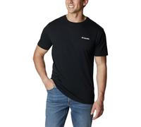 Columbia Barton Springs-Camiseta gráfica de Manga Corta, Negro, L para Hombre