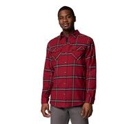 Columbia Bearmouth Springs - Camisa de Franela de Manga Larga para Hombre, Panel de Ventana de Jaspe Rojo, Medium