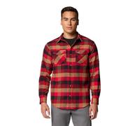 Columbia Bearmouth Springs EXS - Camisa enrollable para hombre, Jaspe rojo Buffalo Check, Medium