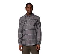 Columbia Bearmouth Springs Roll Up Long Sleeve Flannel Shirt Bearmouth Springs EXS Roll Up Shirt, City Grey Windowpane, L