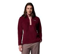 Columbia Forro polar Benton Springs medio cierre a presión, paneles, ajustable Rojo M Mujer