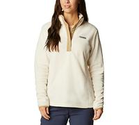 Columbia Benton Springs 1/2 Snap Pullover, Sudadera De Forro Polar para Mujer, Chalk/Beach, Talla M