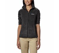 Columbia Benton Springs Chaleco de Forro Polar, Gris Carbón Jaspeado, M para Mujer