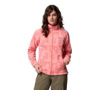 Columbia Benton Springs - Chaqueta de forro polar con cremallera completa para mujer, estampado Alpenglow Flowfalls, talla S