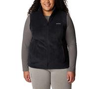 Columbia Benton Springs Full Zip Forro Polar, Negro, 3X para Mujer