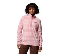 Columbia Benton Springs Printed Half Snap - Sudadera de Forro Polar para Mujer, Borrador Rosa Deschutes Days, Talla S