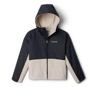 Columbia Benton Springs-Sudadera de Forro Polar con Capucha Sherpa con Cremallera Completa, Dark Stone/Black, 128 para Niñas