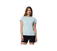 Columbia - Ropa de senderismo mujer - Bluebird Canyon II SS Crew Marine Light Florage Jacquard para Mujer - Talla L - Azul Azul L