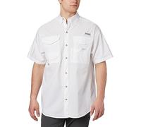 Columbia Bonehead - Camisa de Manga Corta para Hombre, Talla Grande, Color Blanco, Talla 2X
