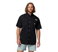 Columbia Bonehead - Camisa de Pesca de Manga Corta para Hombre (Negro, 3X)
