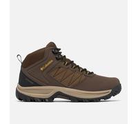 Columbia Men's Transverse Hike Waterproof, Waterproof Mid Rise Trekking and Hiking Boots, Cordovan/Golden Yellow, 10.5