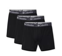 Columbia - Bóxeres ajustados y elásticos de poliéster - 3 unidades - Negro - Talla XL - Hombre