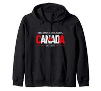 Columbia Británica Canadá Sudadera con Capucha