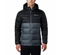 Columbia Buck Butte Insulated Hooded Jacket, Chaqueta Acolchada Con Capucha para Hombre, Graphite/Black, Talla M