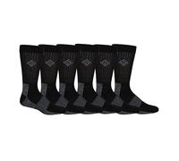 Columbia Calcetines altos con control de humedad para hombre, paquete de 6, Negro -, 6-12