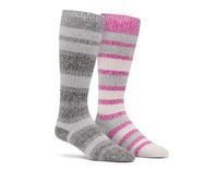Columbia - Calcetines hasta la rodilla ultrasuaves de rayas - 2 pares