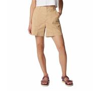 Columbia Calico Basin - Pantalón Corto de algodón para Mujer, Color fantasía (Canoe), 6