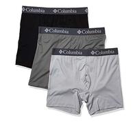 Columbia Calzoncillos tipo bóxer de malla para hombre, 3 pares, color gris (Columbia Grey/City Grey/Black), talla XL, Columbia Gris/gris ciudad/negro, X-Large
