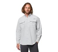 Columbia PFG Bahama II - Camisa de manga larga para hombre, Gris (Cool Grey), X-Large