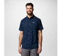 Columbia Rapid Rivers Printed Short Sleeve Shirt men's collegiate navy deserted XL