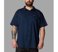 Columbia - Camisa lisa de manga corta Utilizer™ II - Tallas Grandes - Azul - Talla 6X - Hombre
