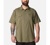 Columbia - Camisa lisa de manga corta Utilizer™ II - Tallas Grandes - Verde - Talla 1X - Hombre