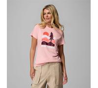 Columbia Ruby Springs Camiseta Ajustada Gráfica de Manga Corta, Una Camiseta Cómoda Que Se Mueve Contigo, Absorbe el Sudor, Elegante, Diseño Listo para la Aventura - Mujer