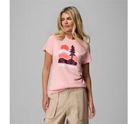 Columbia Ruby Springs Camiseta Ajustada Gráfica de Manga Corta, Una Camiseta Cómoda Que Se Mueve Contigo, Absorbe el Sudor, Elegante, Diseño Listo para la Aventura - Mujer