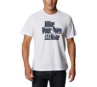 Columbia Camiseta Alpine Way™ para Hombre, White Hike Your Own Hike, L EU
